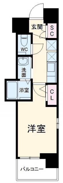 エステムコート名古屋泉プラチナムゲートの間取り