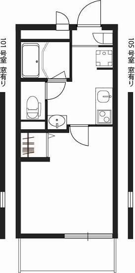 リブリ・エムズ フラッツの間取り