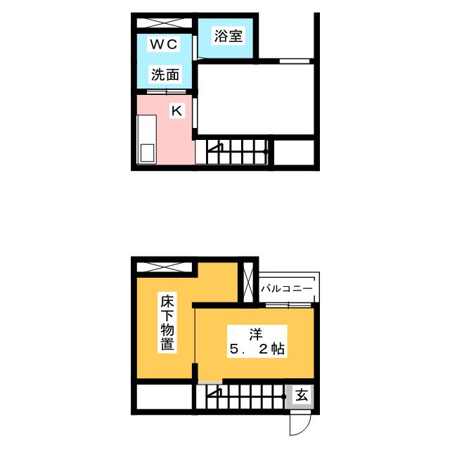 Ａｌｂａ港栄の間取り