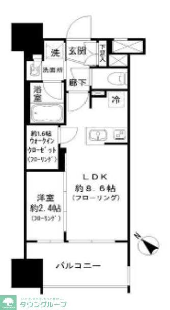 パークリュクス博多駅前の間取り