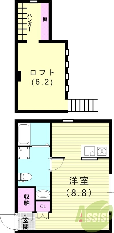MaMaison北六甲の間取り