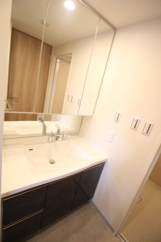 洗面設備　同じ間取りの違うお部屋の写真になります。