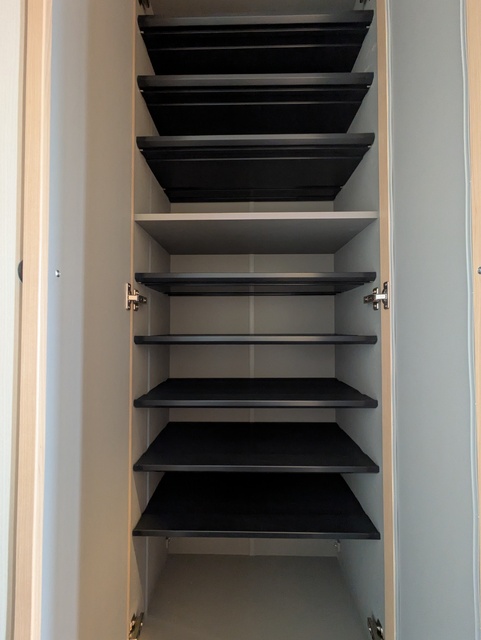 収納　※建築中。３０２号室モデルルームの写真です。