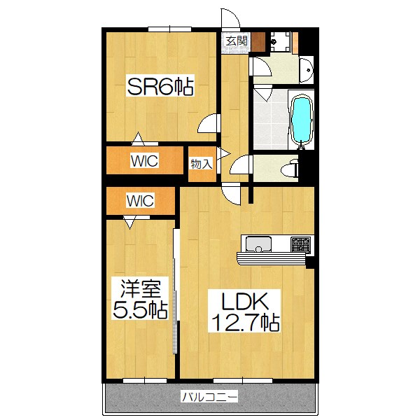 Plum Owl IIの間取り