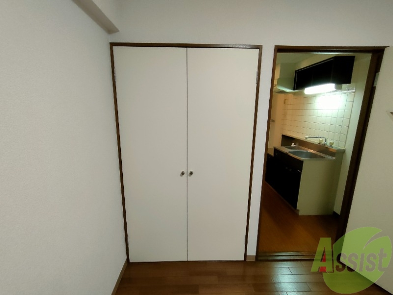 収納　大きな収納があります。お布団や服などもしっかりしまえそう。