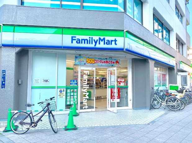 コンビニ　ファミリーマート 墨田押上駅前店（コンビニ）まで94m