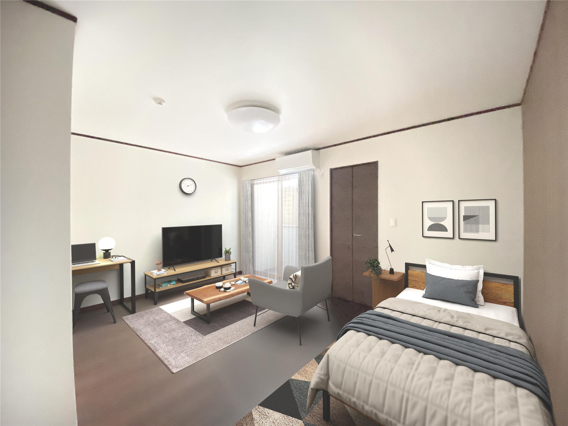 居室・リビング　※CG家具・家電。現状優先。