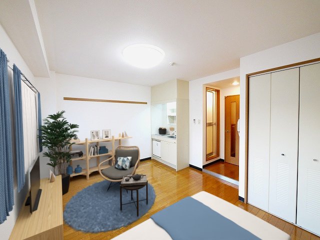 居室・リビング　CGで家具等を配置したもので家具等は含まれません