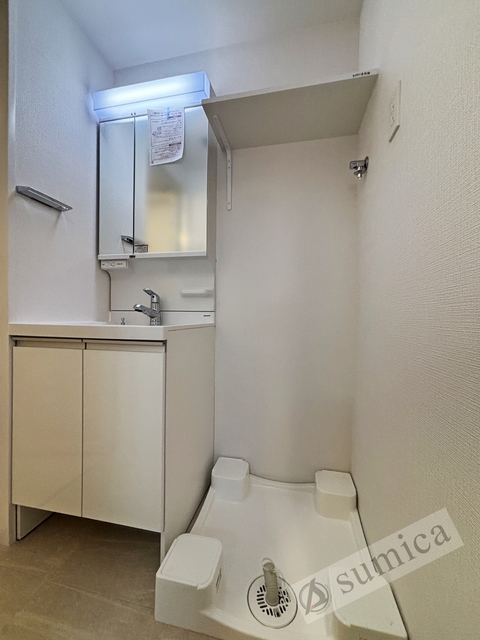 洗面設備　朝の身支度が楽々！！広い洗面＾＾