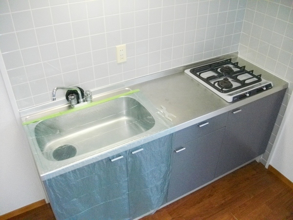 キッチン　2口ガスコンロのシステムキッチンです♪