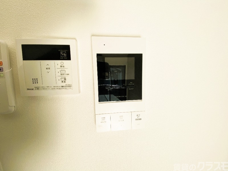 セキュリティ　来客時も安心のモニター付きインターホン