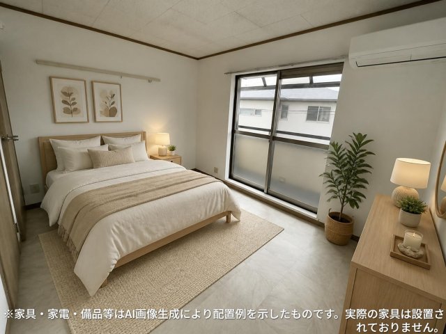 居室・リビング　ＡＩのモデルルーム加工画像です