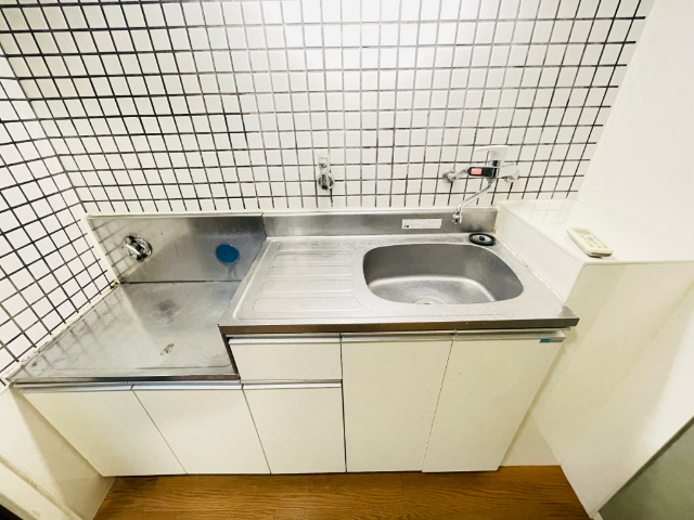 キッチン　ガスコンロ設置可能なキッチン