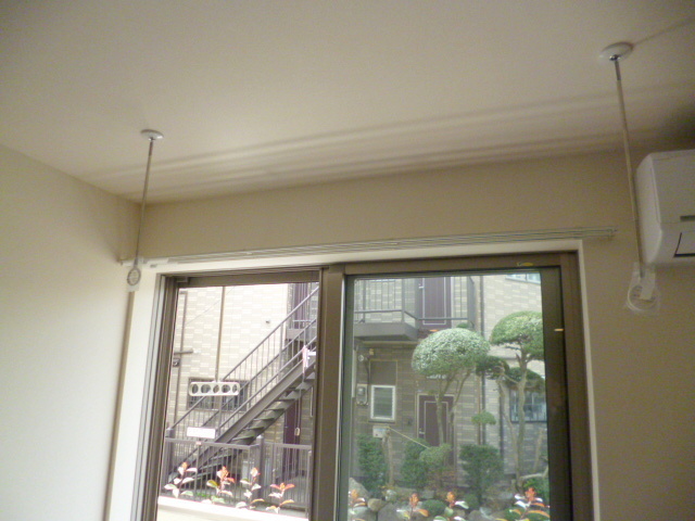 眺望　★雨の日も安心の室内物干フック★