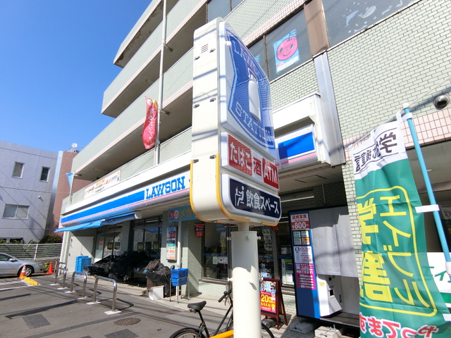コンビニ　ローソン・スリーエフ　稲田堤駅前店（コンビニ）まで450m