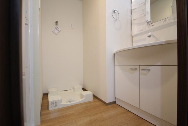 洗面設備　写真は別号室のものです。