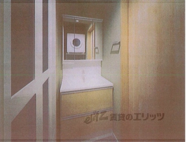 洗面設備　完成予想パース