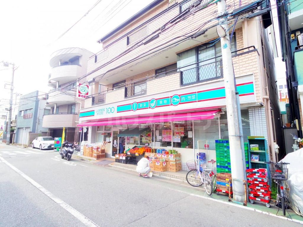 コンビニ　ローソンストア　東尾久店（コンビニ）まで150m