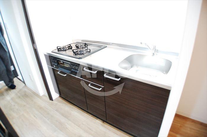 キッチン　ルーエ桜川　ガス2口コンロシステムキッチン