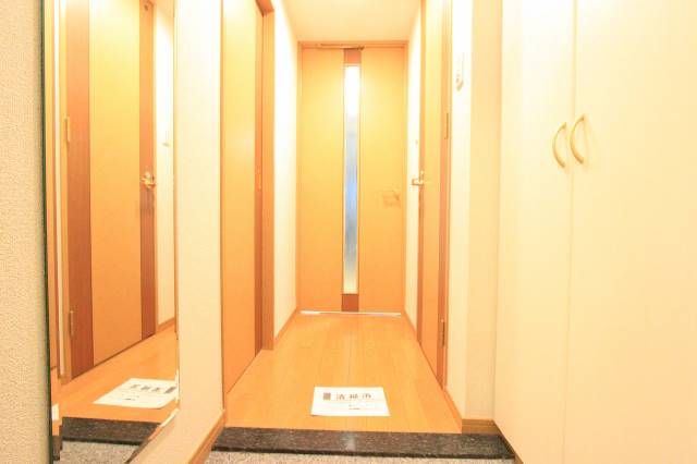 玄関　玄関には鏡も付いてます