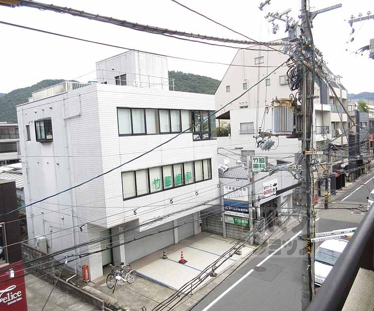 眺望　お店もたくさんあって便利。