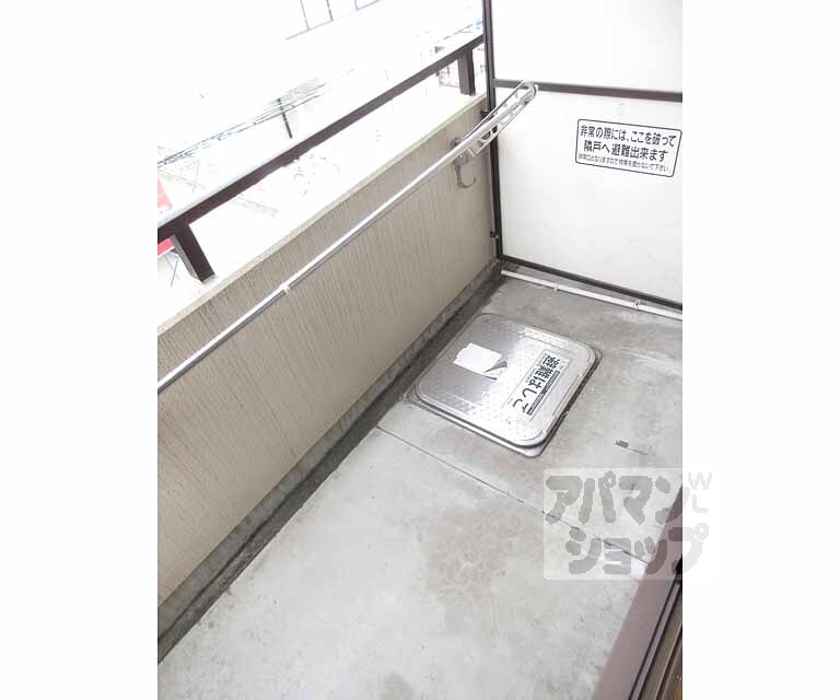 バルコニー　洗濯物たくさん干せます。