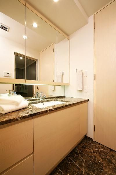 洗面設備　別タイプ部屋　参考写真です