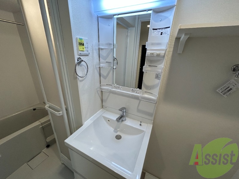 洗面設備　洗面台です。独立しているので準備がしやすそうです。