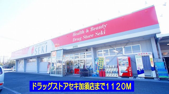 ドラックストア　ドラッグストアセキ加須店（ドラッグストア）まで1120m