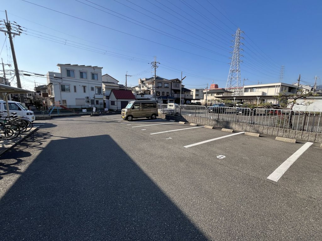 駐車場　眺望