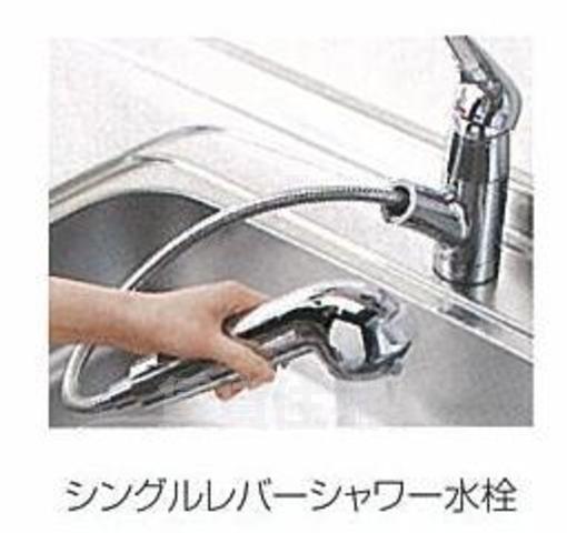 キッチン　シングルレバーシャワー水栓