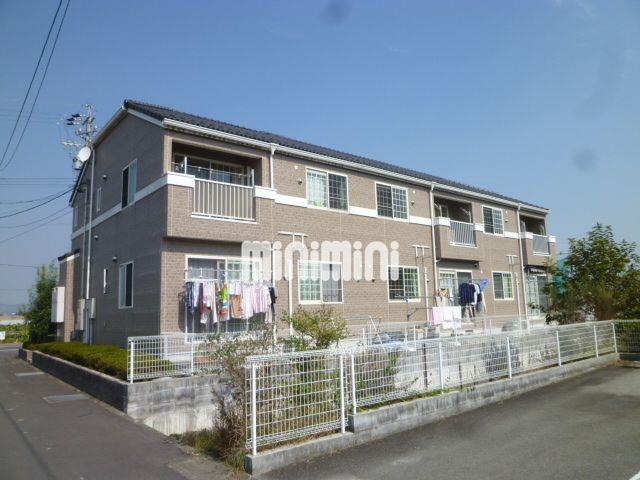 建物外観　２階建て木造２×４工法の賃貸物件です。