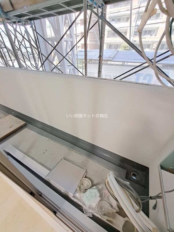 バルコニー　建築中ベランダ