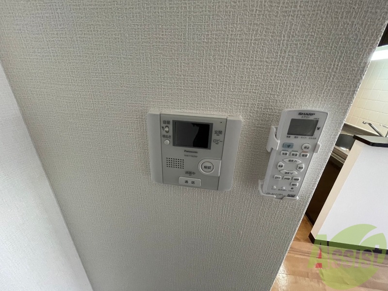 セキュリティ　インターホンで来客確認ができます。安心ですね。