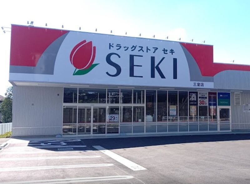 ドラックストア　ドラッグストアセキ三室店（ドラッグストア）まで905m
