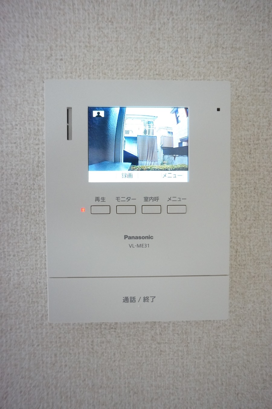 セキュリティ　録画機能付カラーTVモニターホン仕様！