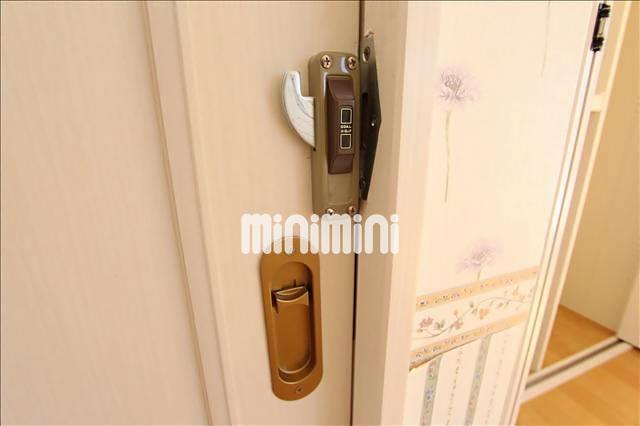 セキュリティ　お部屋に鍵がついています