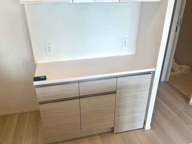 収納　キッチンバックカウンター