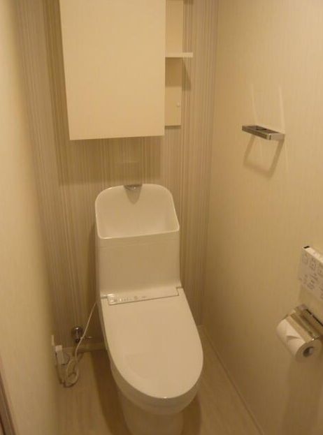 トイレ　反転間取りの住戸のお写真です