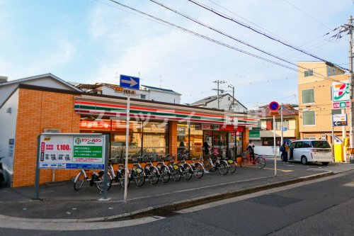 コンビニ　セブンイレブン 大阪中加賀屋3丁目店（コンビニ）まで76m