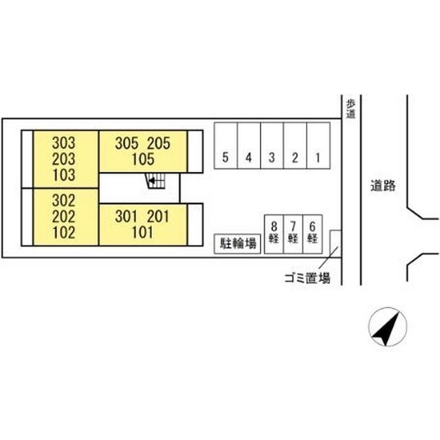 駐車場　配置図