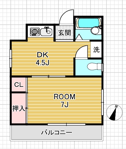 シマダハイムの間取り写真