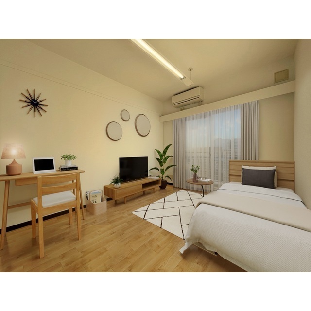 居室・リビング　同タイプ別部屋、家具・調度品等はＣＧ加工