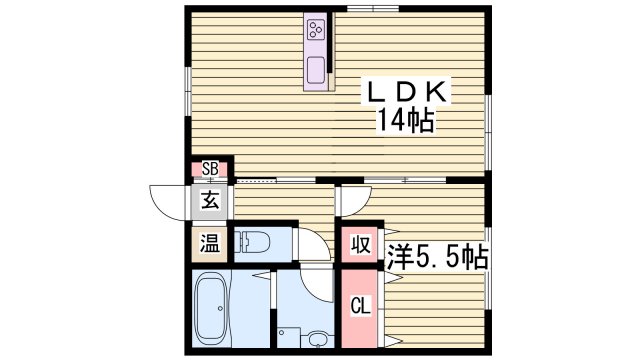 アパートメントハウス京口の間取り写真