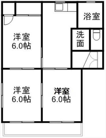 熊本市西区 2階建 築31年の間取り写真