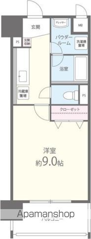 近鉄けいはんな線 荒本駅 徒歩3分 10階建 築20年の間取り写真