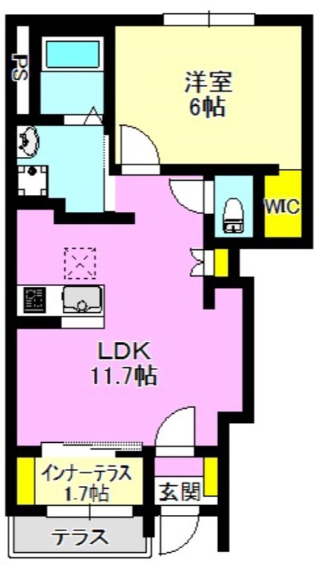 ＪＲ上越線 群馬総社駅 徒歩7分 2階建 築5年の間取り写真