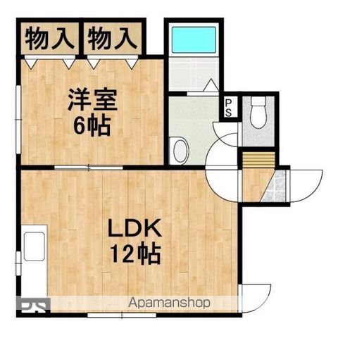 ＪＲ千歳線 千歳駅 徒歩10分 4階建 築25年の間取り写真