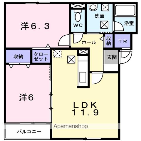 シンフォニアIの間取り写真