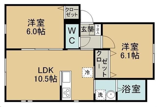 南光台6丁目新築 アパートの間取り写真